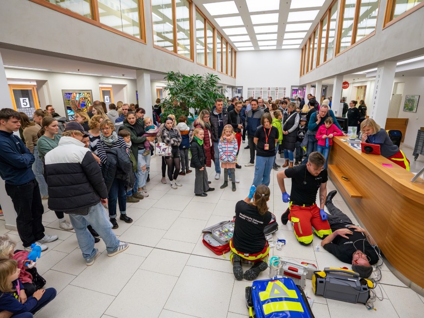 Riesiger Ansturm auf das Universit&auml;tsklinikum