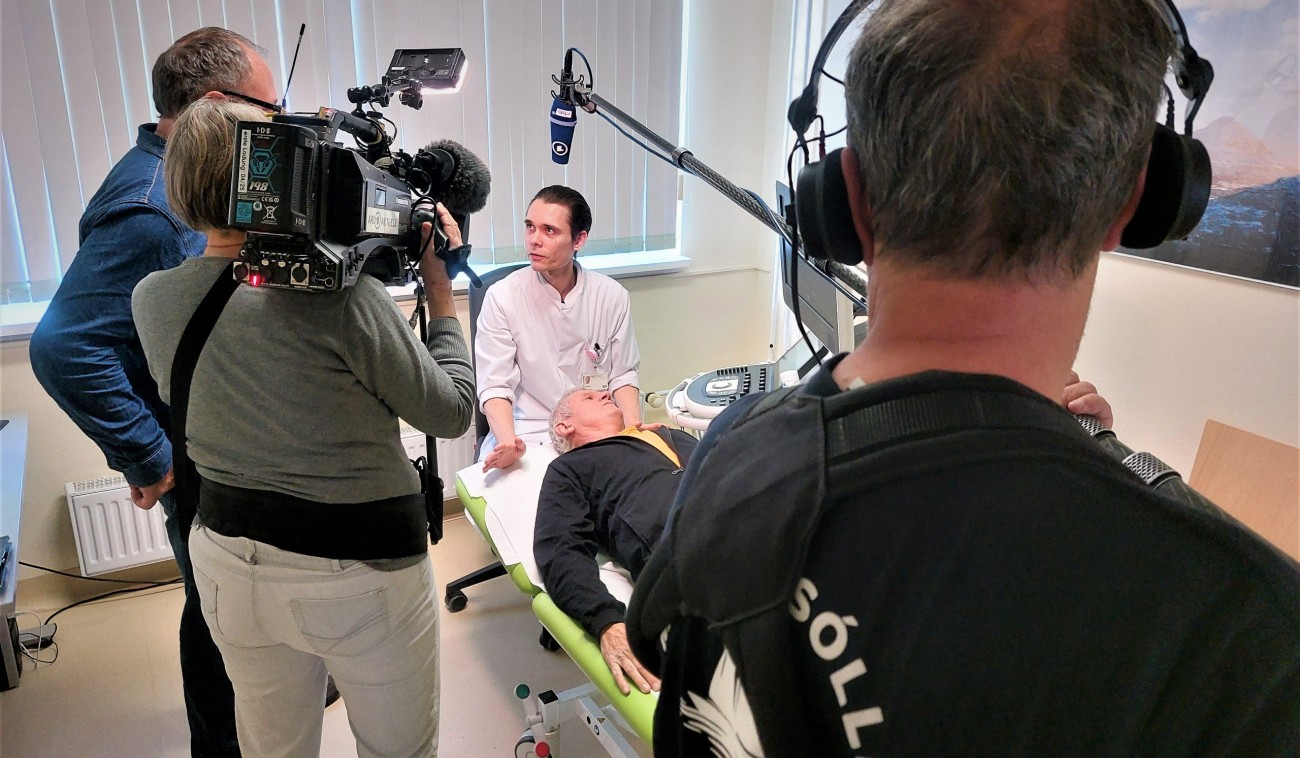 ARD Dreh Stroke Unit Untersuchung