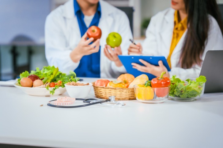 two nutritionists female and male work in a hospi 2025 05 30 14 50 55 utc